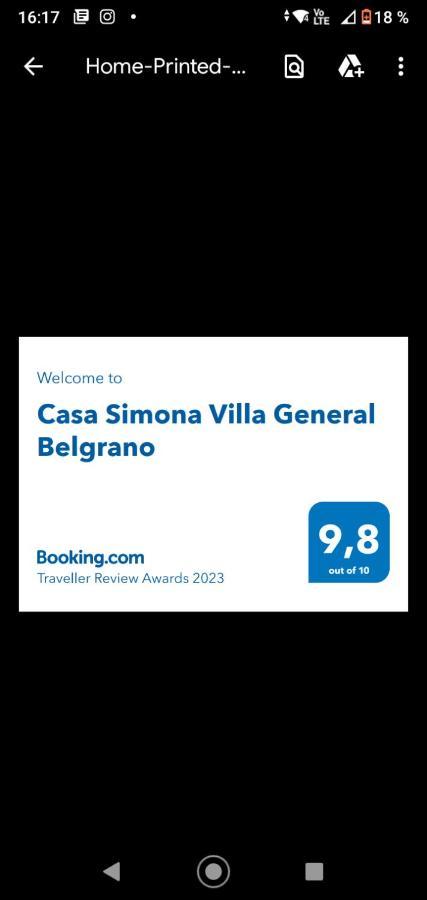 Casa Simona Villa General Belgrano Exterior foto